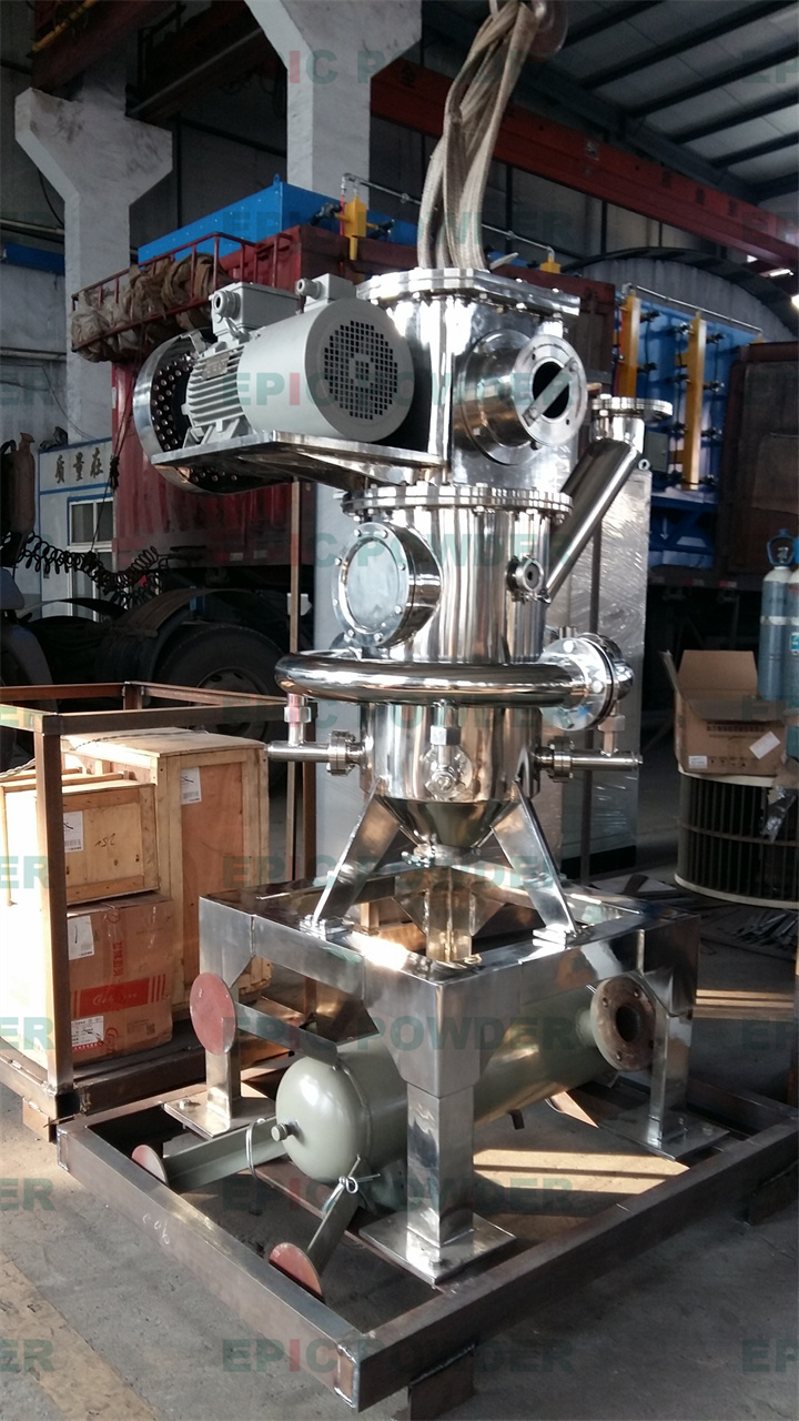 小產量圓盤式氣流粉碎機